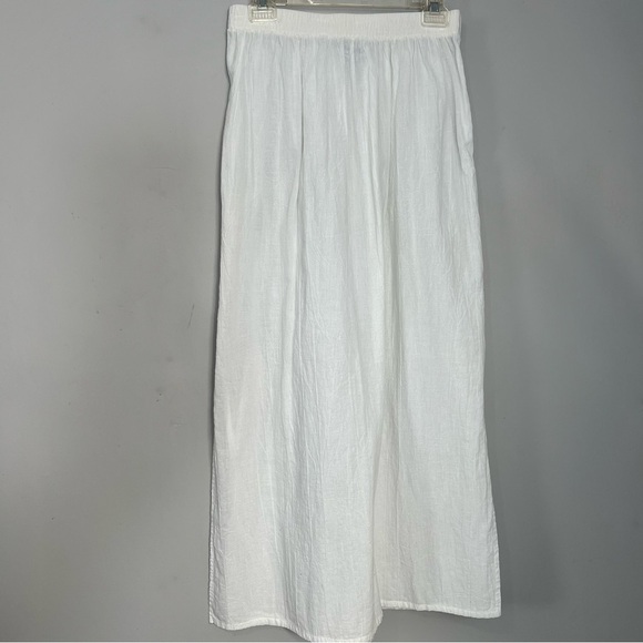 Vintage white cotton gauze two piece co ord skirt set vacay beach lounge cruise - Picture 6 of 11